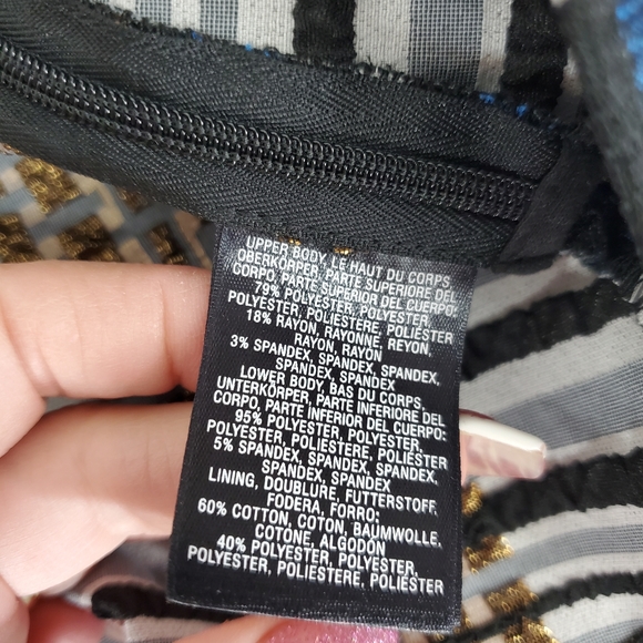 NWT Anthropologie Nathalie Peplum Metallic Plaid Top By Deletta SZ XS Academia - Picture 12 of 14